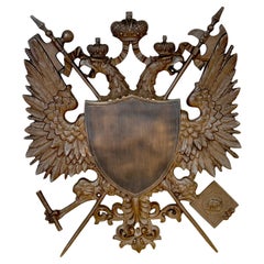 Seltene kaiserlich-russische Bronzeadler-Plakette von Henry-Bonnard & J.F. Zimmerman & Co.