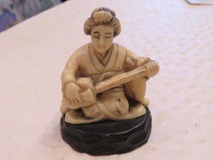 Rare Important 19th Century Fine Japanese Detailed Woman Figurine