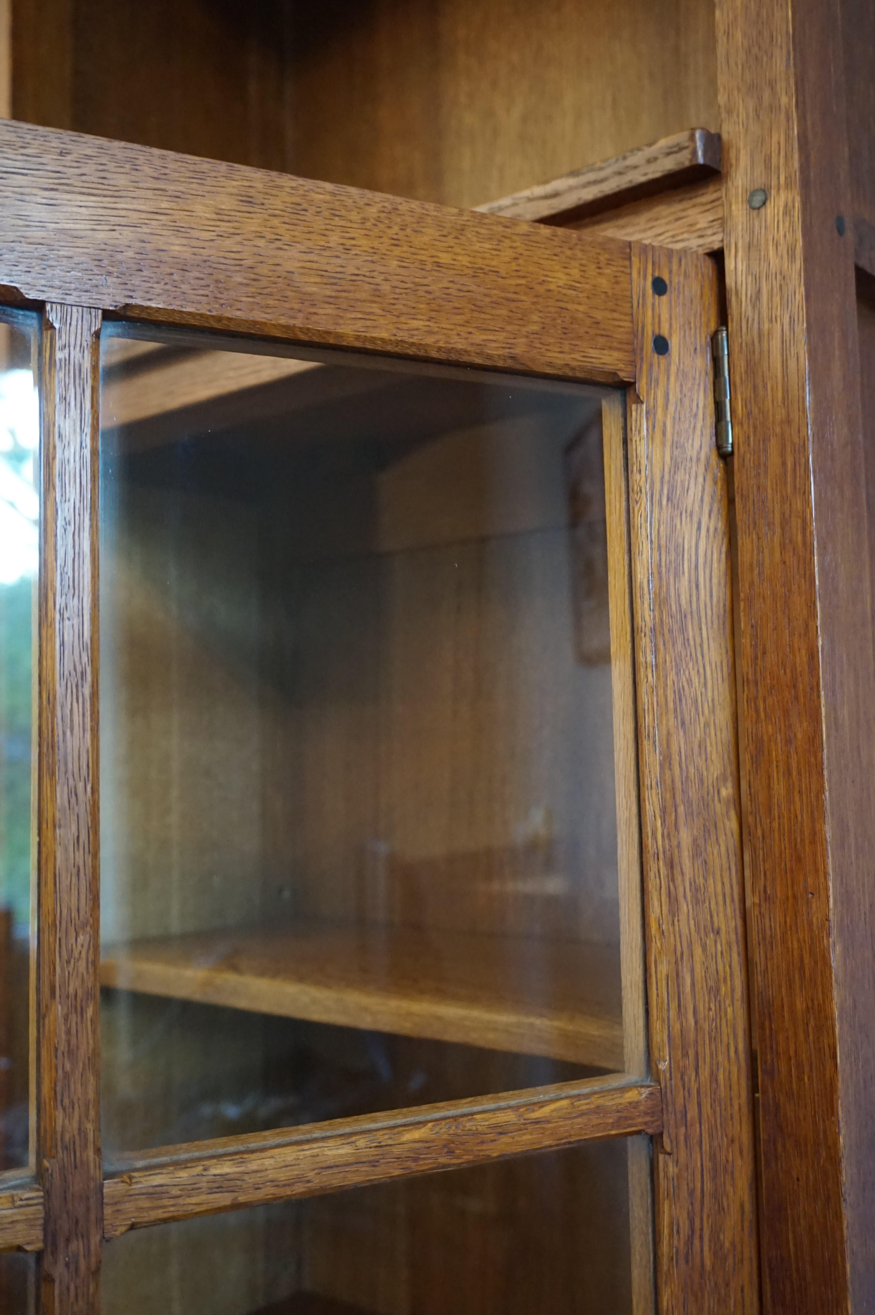 Rare & Important Dutch Arts & Crafts Oak Bookcase By Architect H.P. Berlage 8