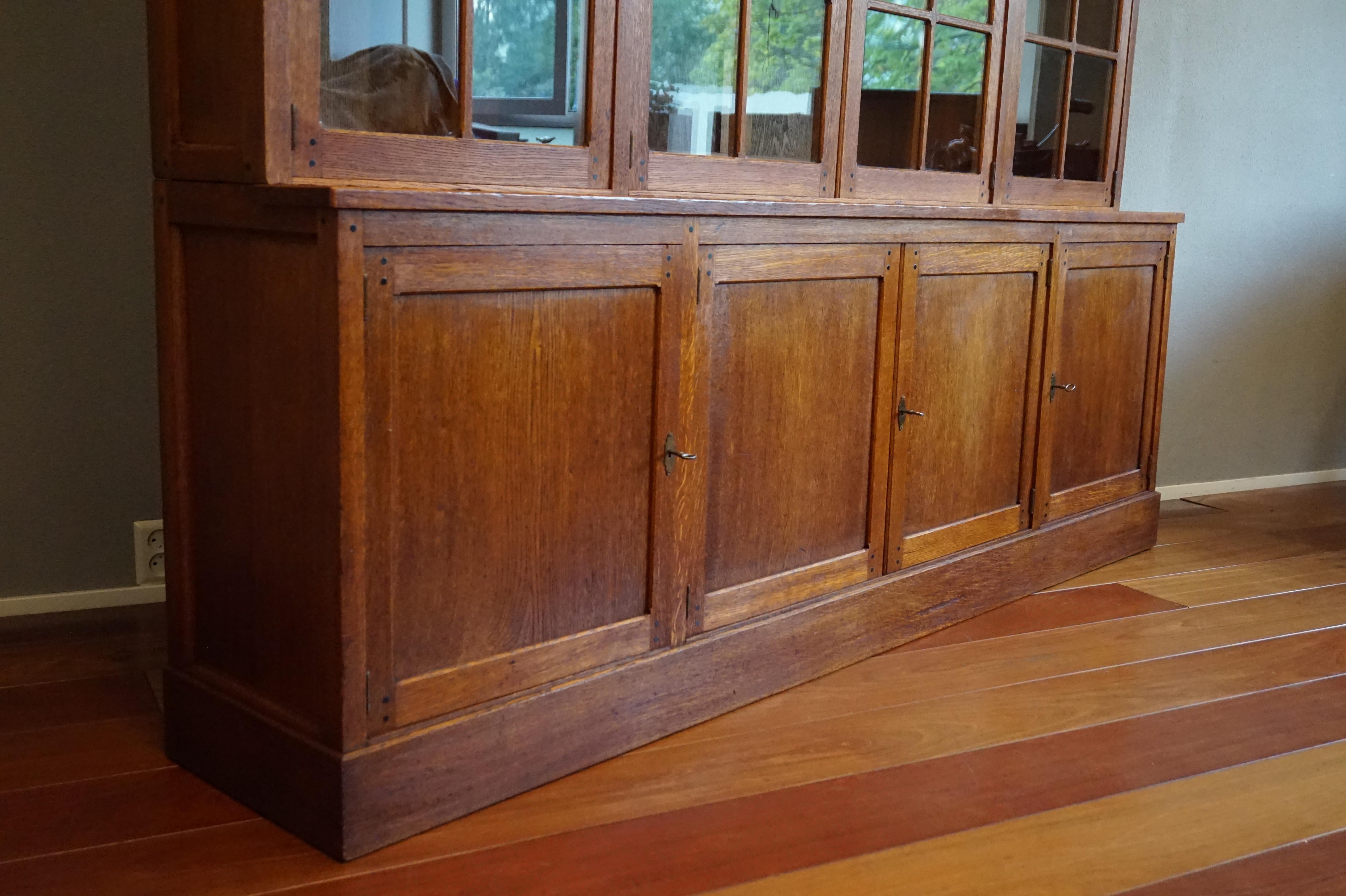 Arts and Crafts Rare & Important Dutch Arts & Crafts Oak Bookcase By Architect H.P. Berlage