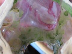 Rare Important Estate Antique Pairpoint Style Puffy French Flower Boudoir Lamp