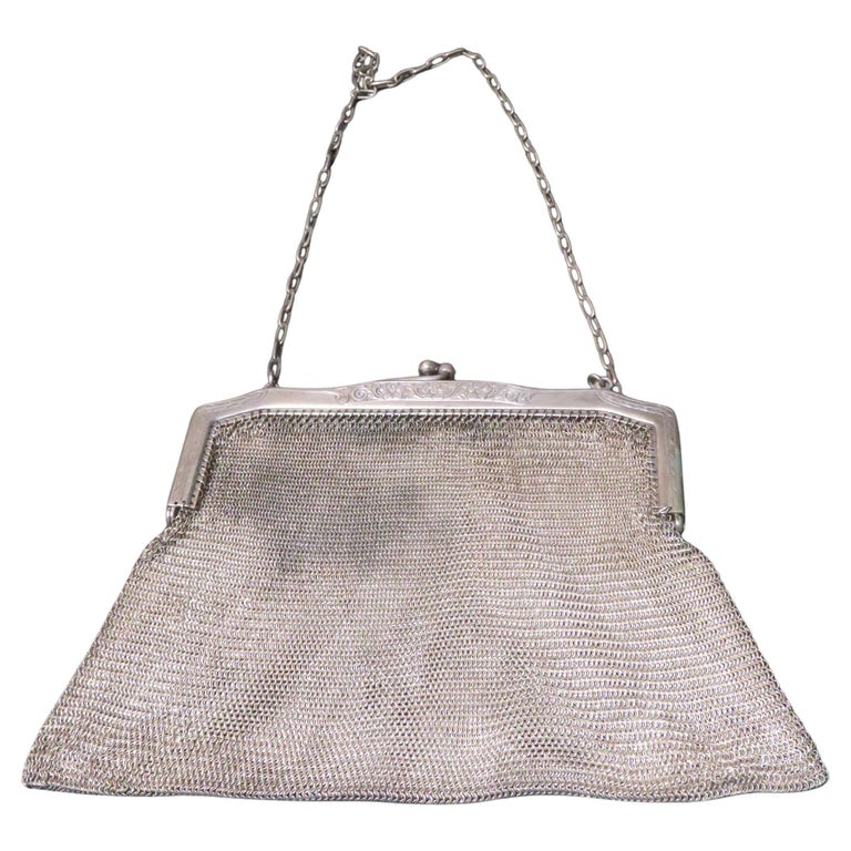 Silver Mesh Purse 12 For Sale on 1stDibs antique silver mesh
