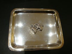 Rare Important Estate Holland & Holland Sterling Silver Dish Tray Plate