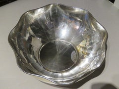 Rare Important Estate Large Italian Sterling Silver Server Bowl