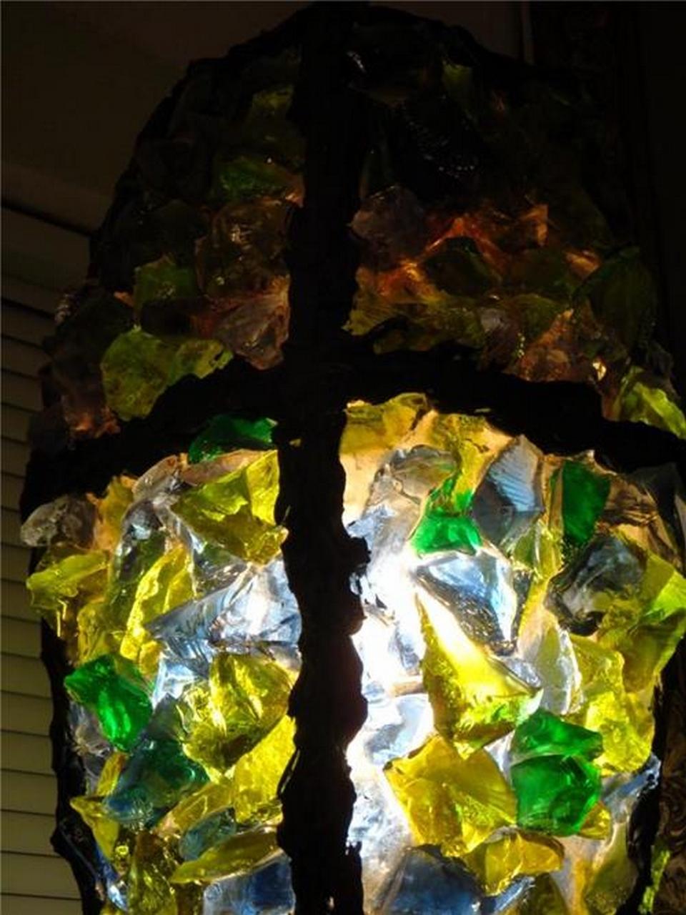  Rare Important Grand New York City Large Estate Murano Chunk Glass Chandelier For Sale 1