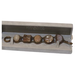 Rare Important ONE OF A KIND Stephen Dweck Gemstone Scarab Bracelet