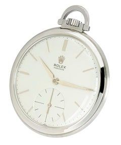 Rare & Important Rolex Precision Keyless Lever Stainless Steel Pocket Watch