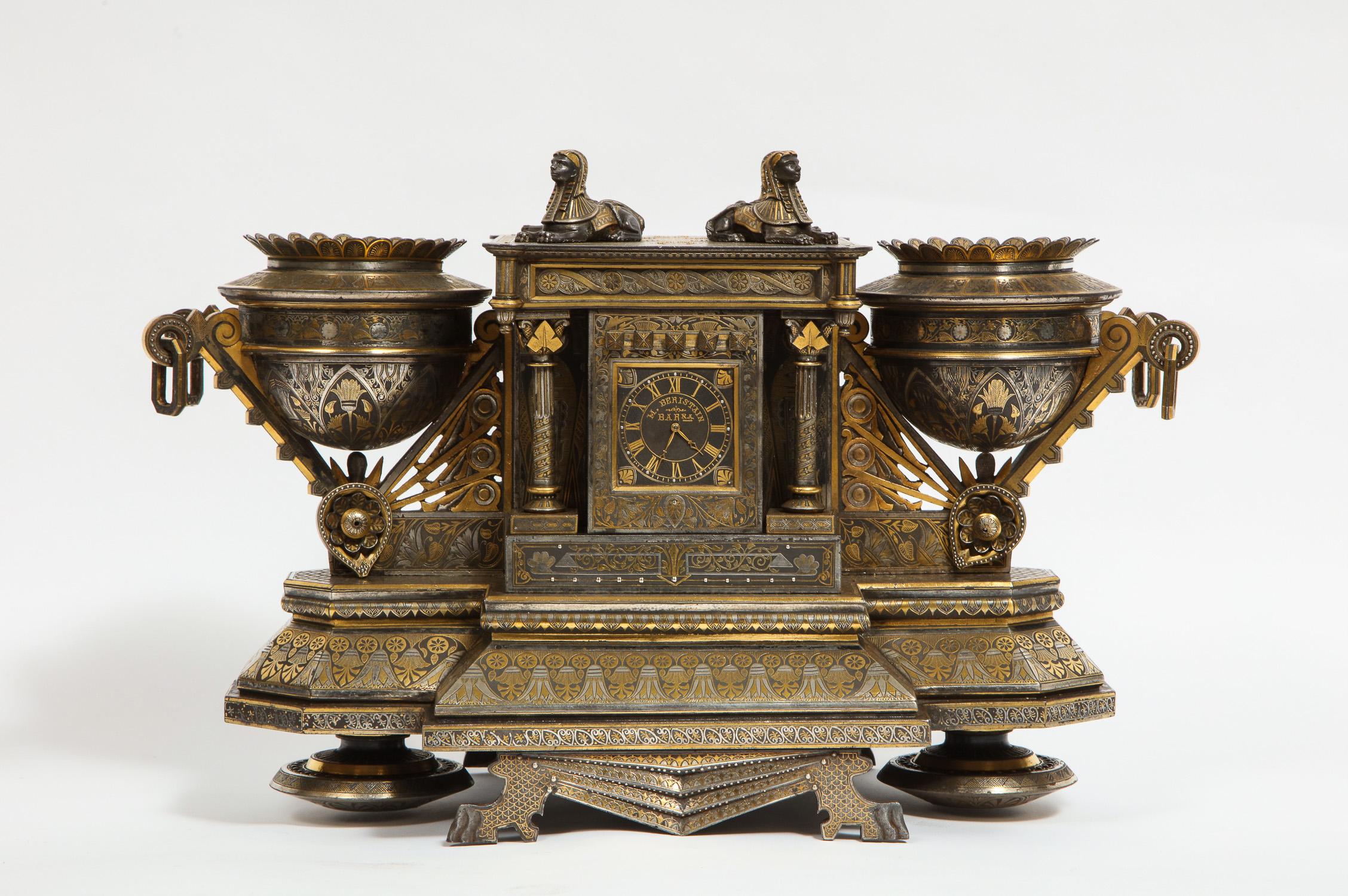 Un rarissimo e importante orologio spagnolo damascato, 