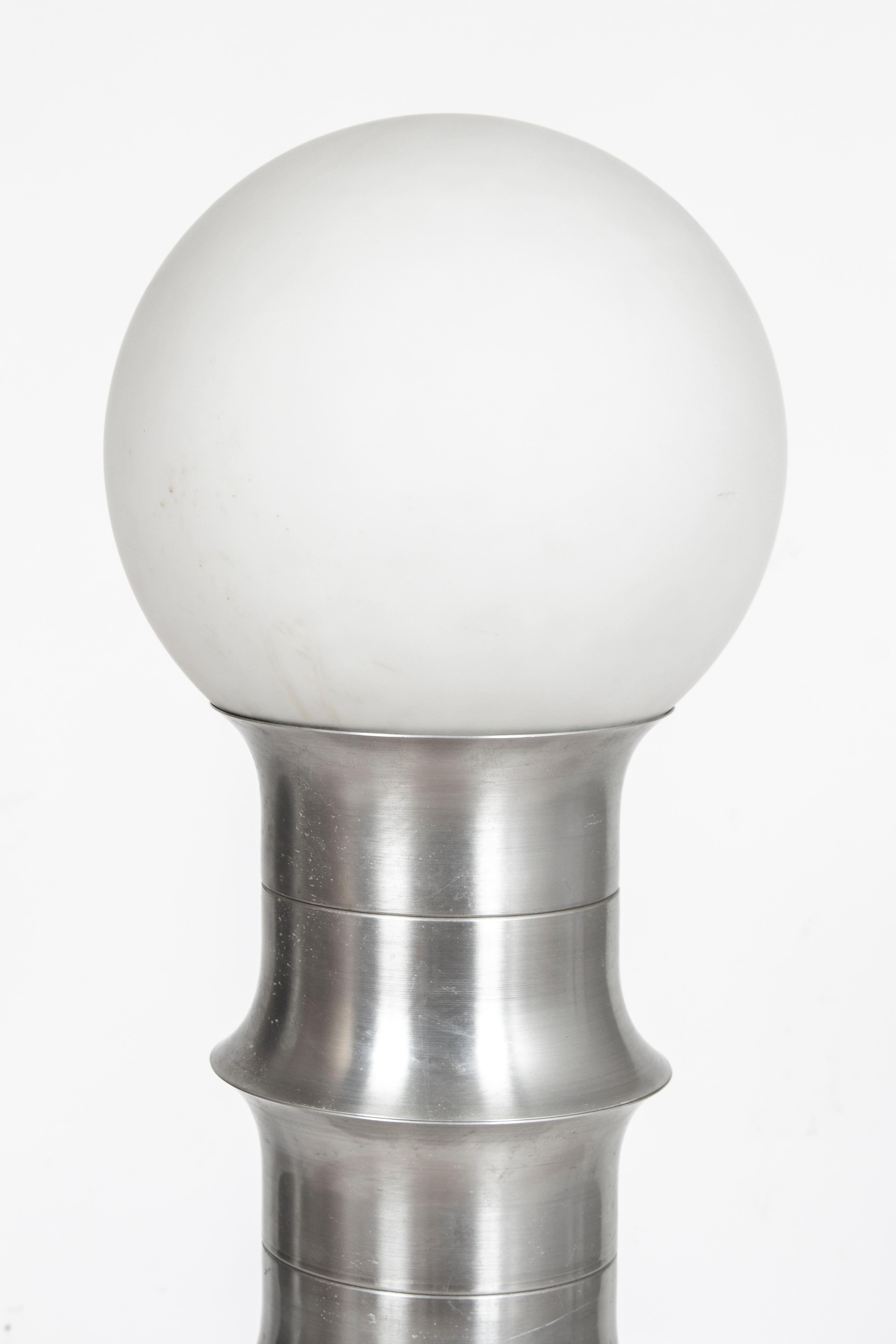 Rare Industrial Design Column Floor Lamp from 1965 1