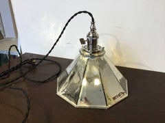 Rare Industrial Mercury Glass Shade