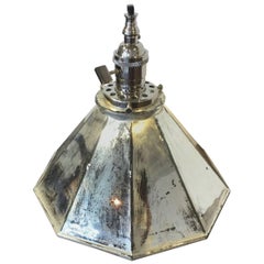 Rare Industrial Mercury Glass Shade
