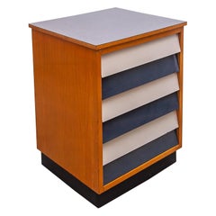 Rare Industrial Two Tone Cabinet Attributed to Willy Van Der Meeren for Tubax