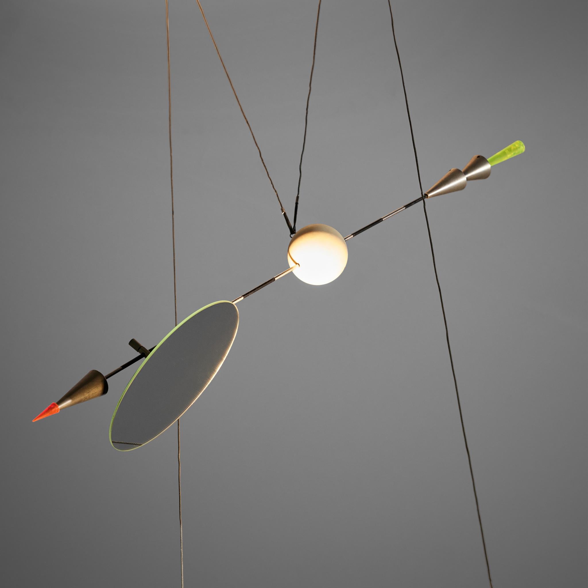 Late 20th Century Ingo Maurer 'Ilo Ilu' Light Sculpture