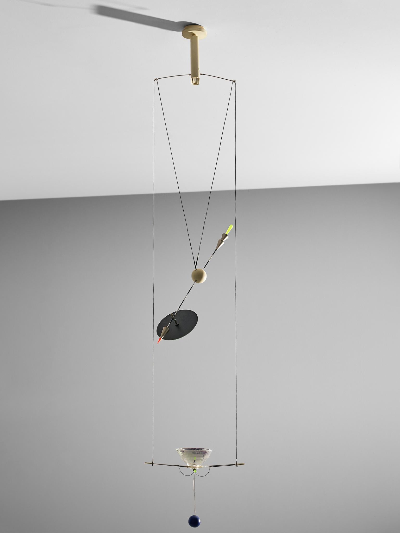 Steel Ingo Maurer 'Ilo Ilu' Light Sculpture