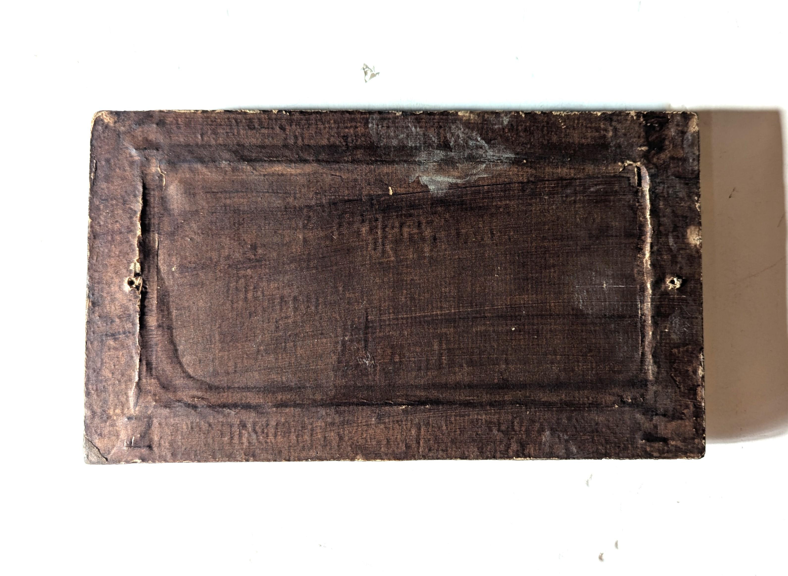 Irena Jaworska rara miniatura Specchio Jewell in gesso bronzato e resina su legno con intarsi in vetro e rame patinato.  In buone condizioni originali, piccoli graffi sul vetro.  Raccolta in Francia, questa opera risale al periodo compreso tra la