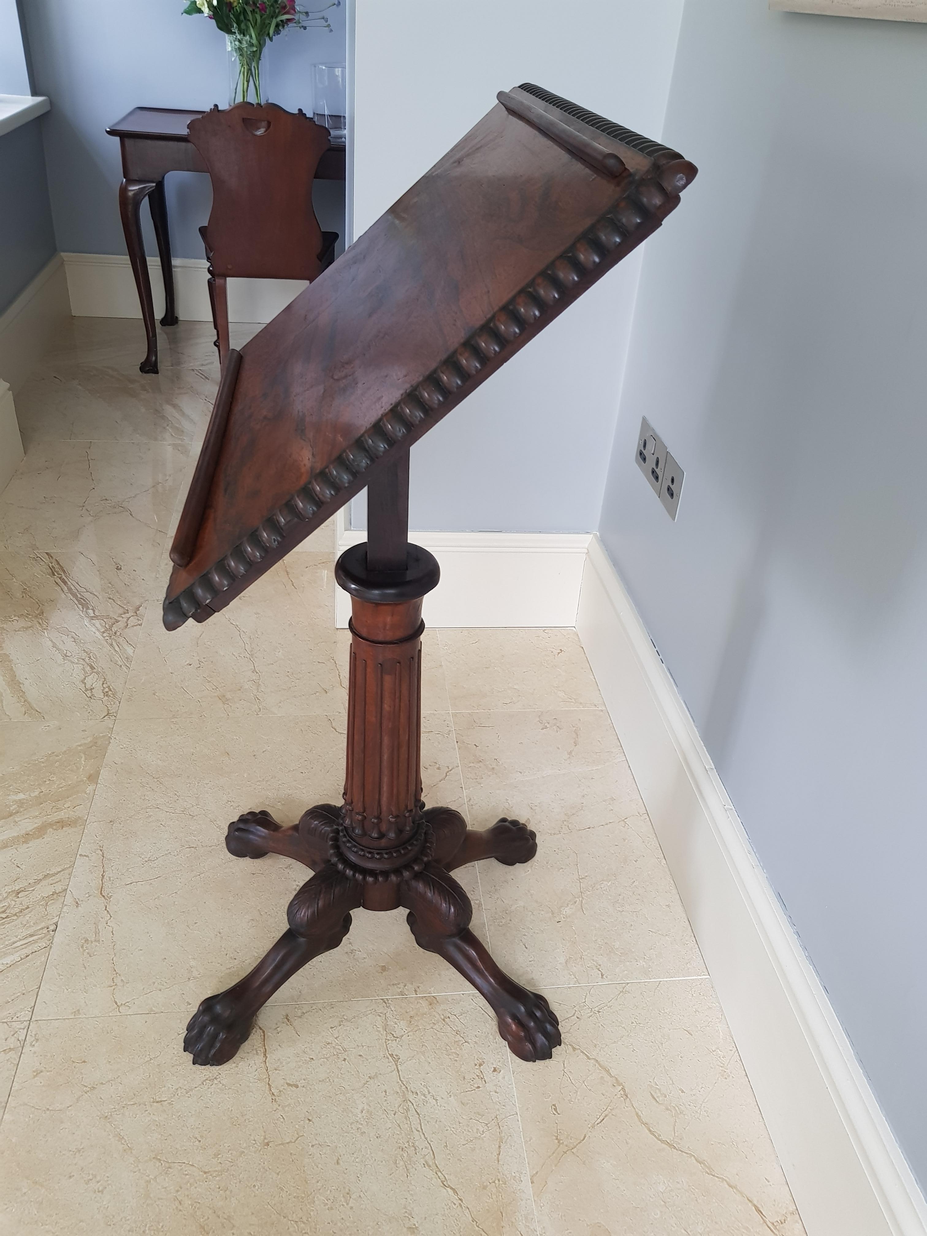 George III Rare Irish 18th Century Lectern or Artists Table For Sale