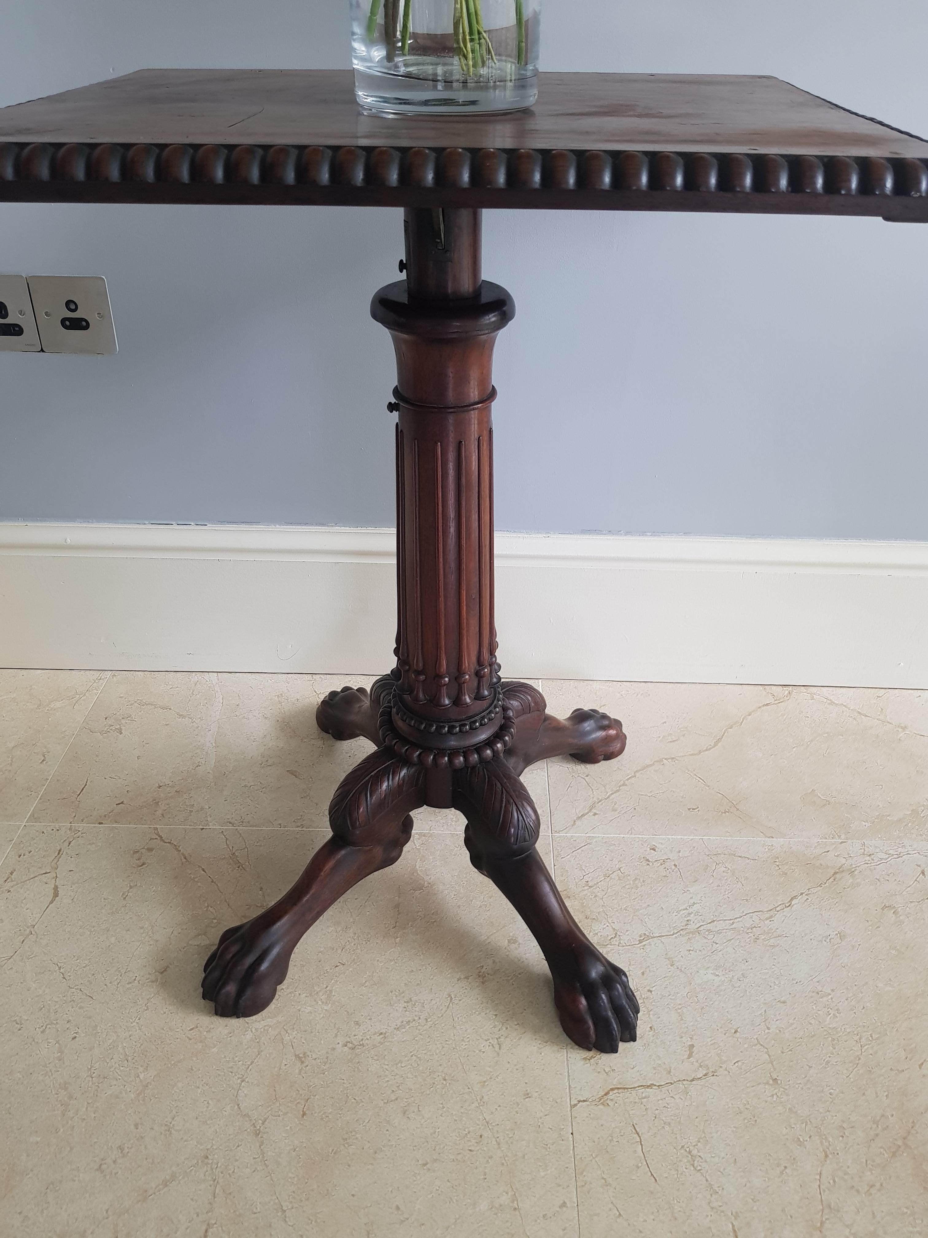 Rare Irish 18th Century Lectern or Artists Table In Fair Condition For Sale In Dromod, Co. Leitrim