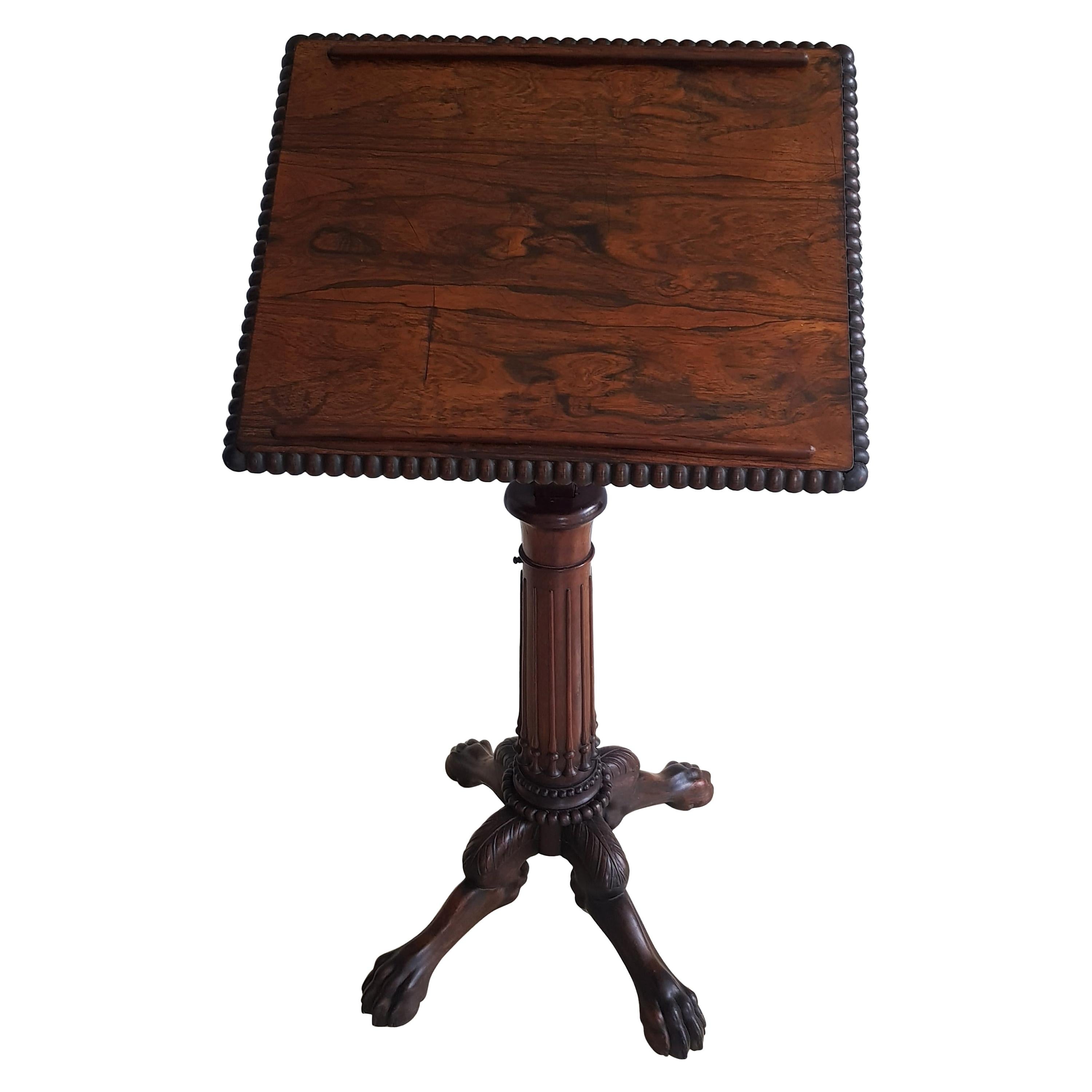 Rare Irish 18th Century Lectern or Artists Table For Sale