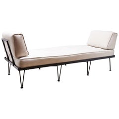 Retro Rare Iron Daybed by Frederick Weinberg