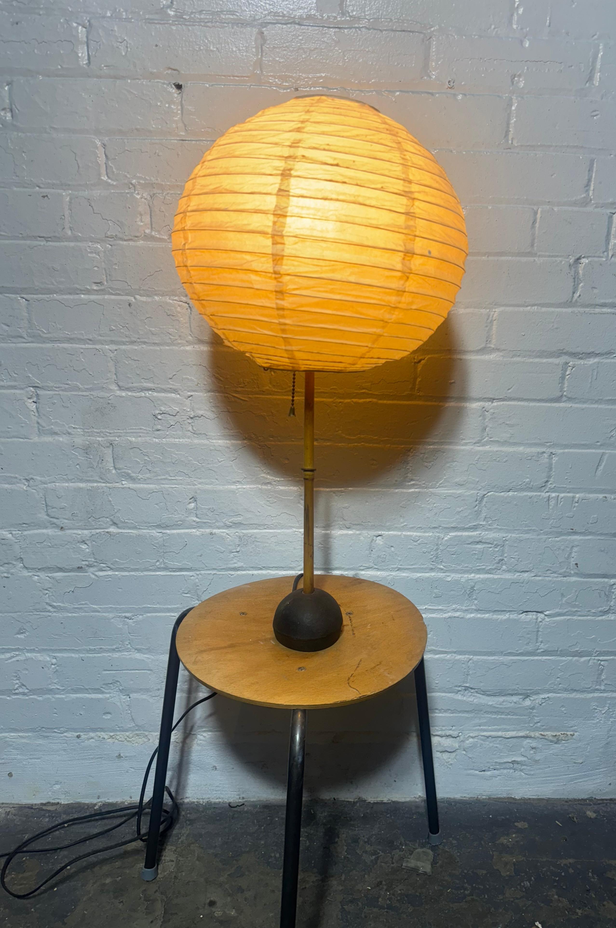 Isamu Noguchi Akari light sculpture. Model 41S.

Noguchi’s Akari series was started in 1951, model 41S was designed in 1956. This is an early model, not sure of exact year but came out of estate filled with classic ,wonderful modernist furnishings,