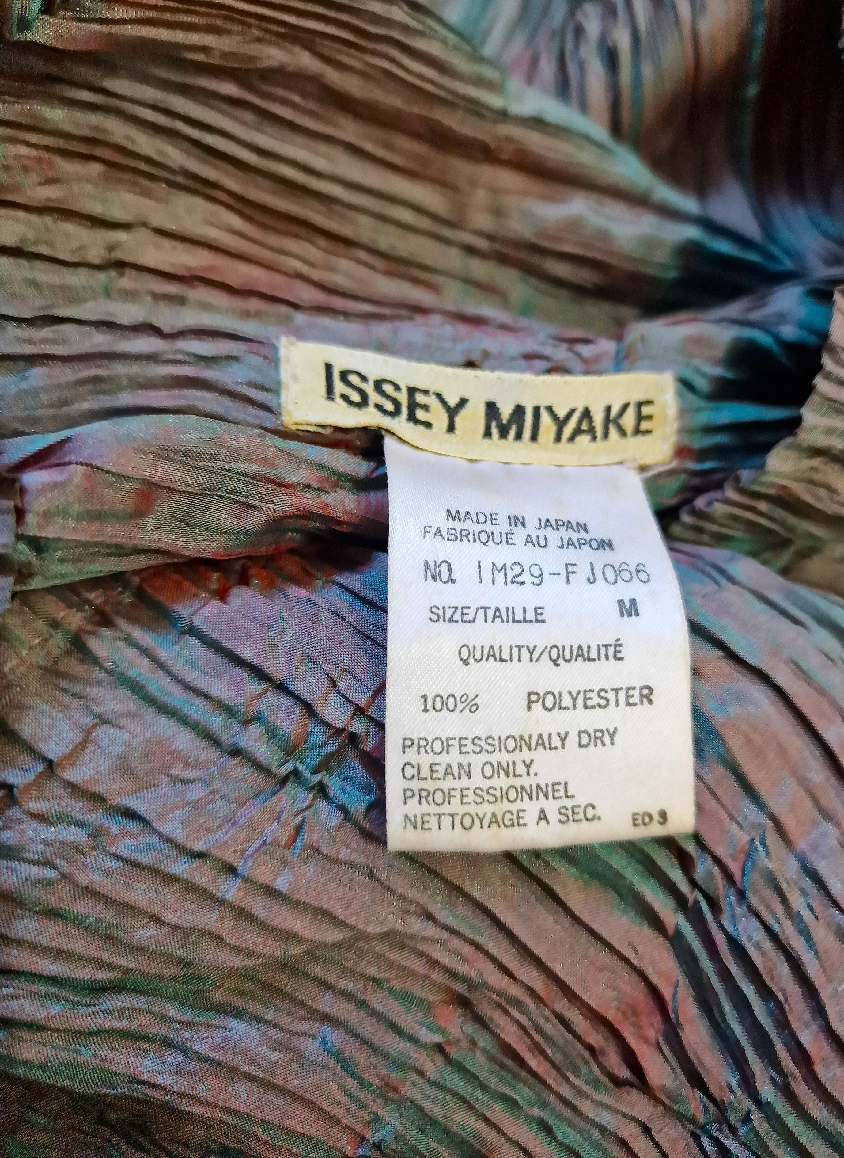 Rare Issey Miyake Metal Sculpture Oversize Pleated 80s 70s Vintage Dress Gown For Sale 9