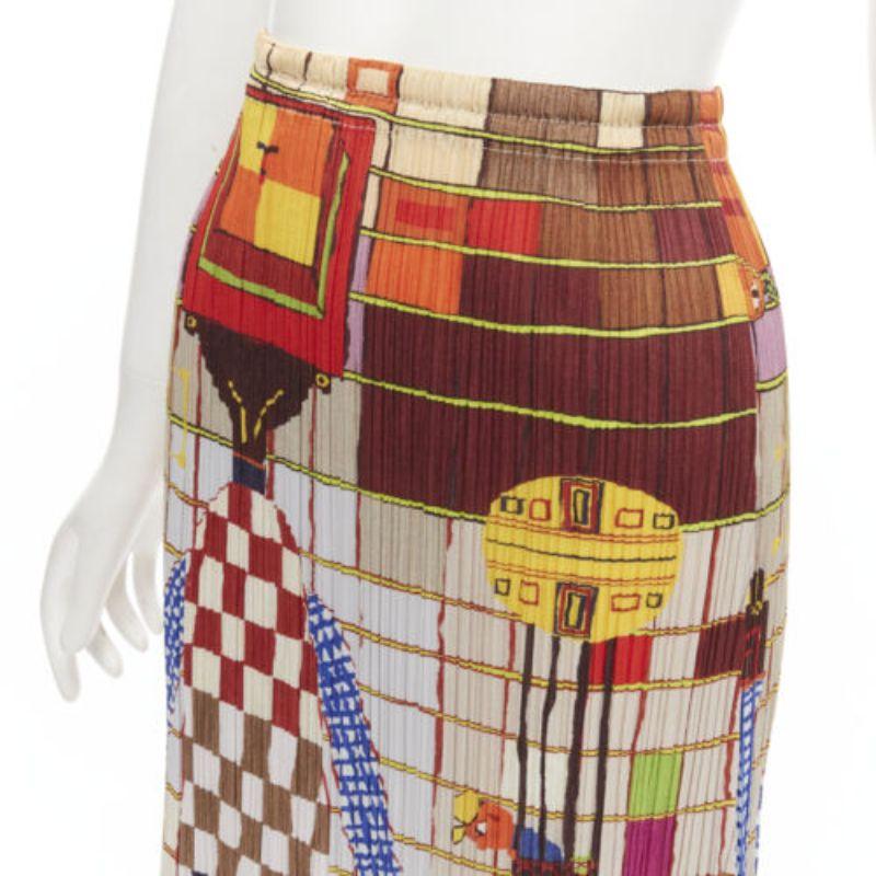 rare ISSEY MIYAKE PLEATS PLEASE Vintage colorful graphic print pleated skirt
Reference: TGAS/C01686
Brand: Issey Miyake
Material: Polyester
Color: Multicolour
Pattern: Graphic
Closure: Elasticated
Extra Details: Elasticated waistband.
Made in: