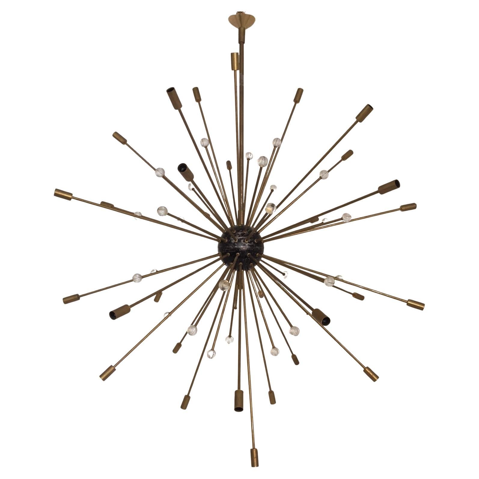 Rare Italian 1960's Chandelier By Stilnovo