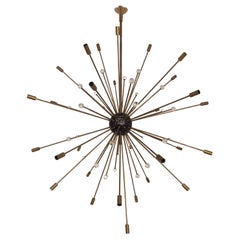 Rare Italian 1960's Chandelier By Stilnovo