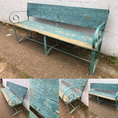Rare Italian Antique/Vintage Bench Outdoor, Garden, Rustic, Country