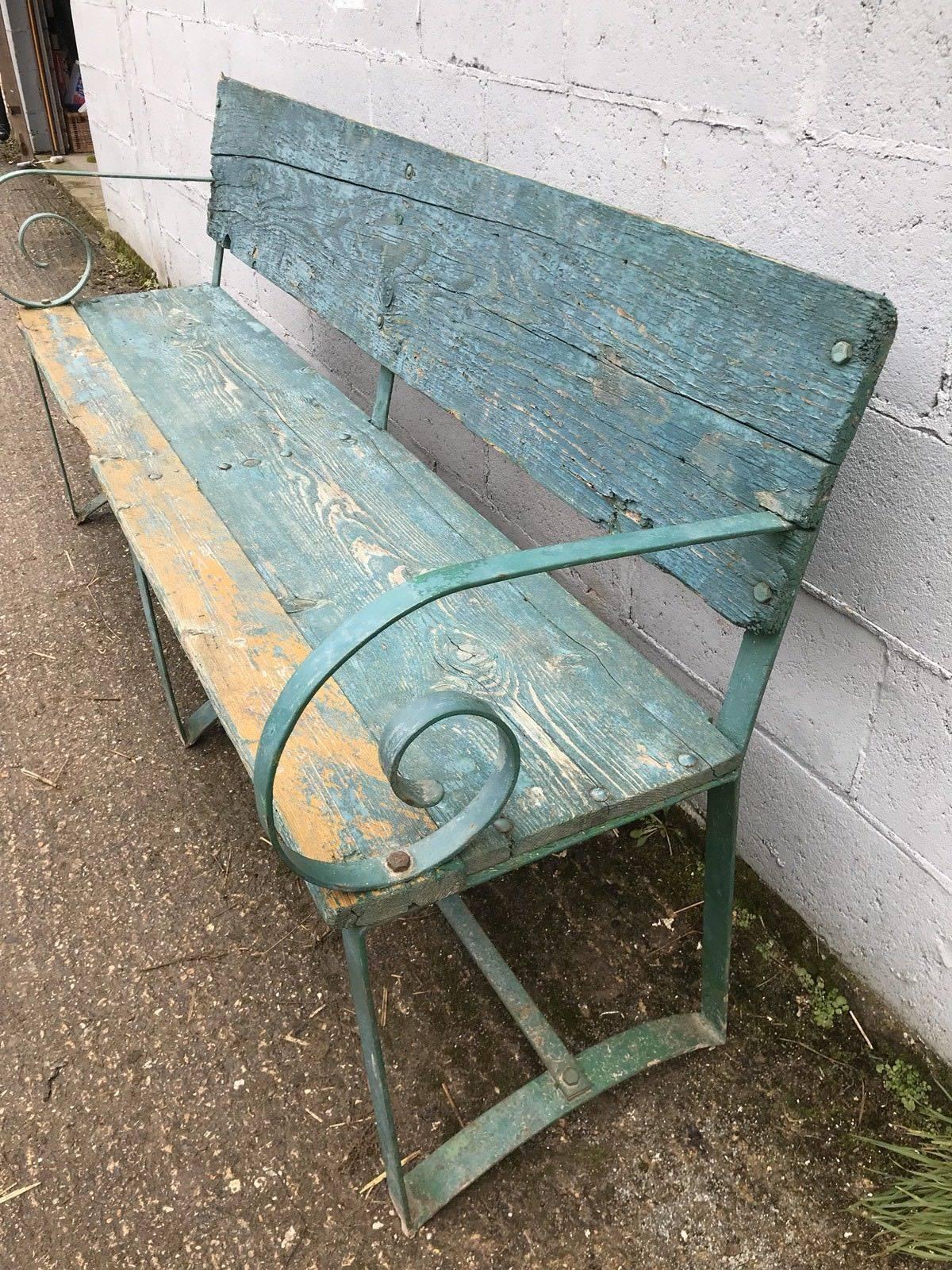 French Rare Italian Antique/Vintage Bench Outdoor, Garden, Rustic, Country For Sale