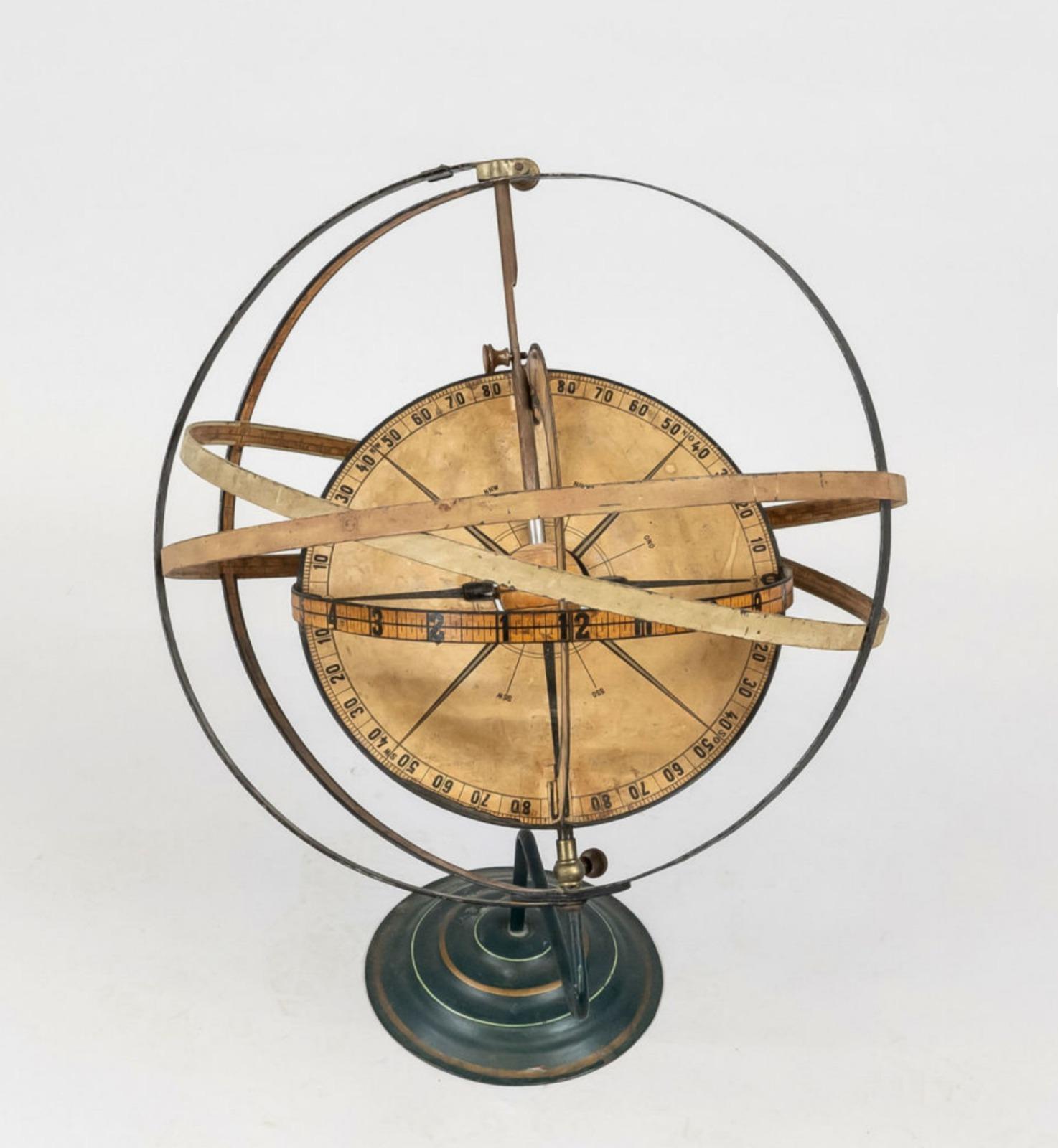 18th Century Rare Italian Armillary Sphere/Spherical Astrolabe, Late 18th/Early 19th Century