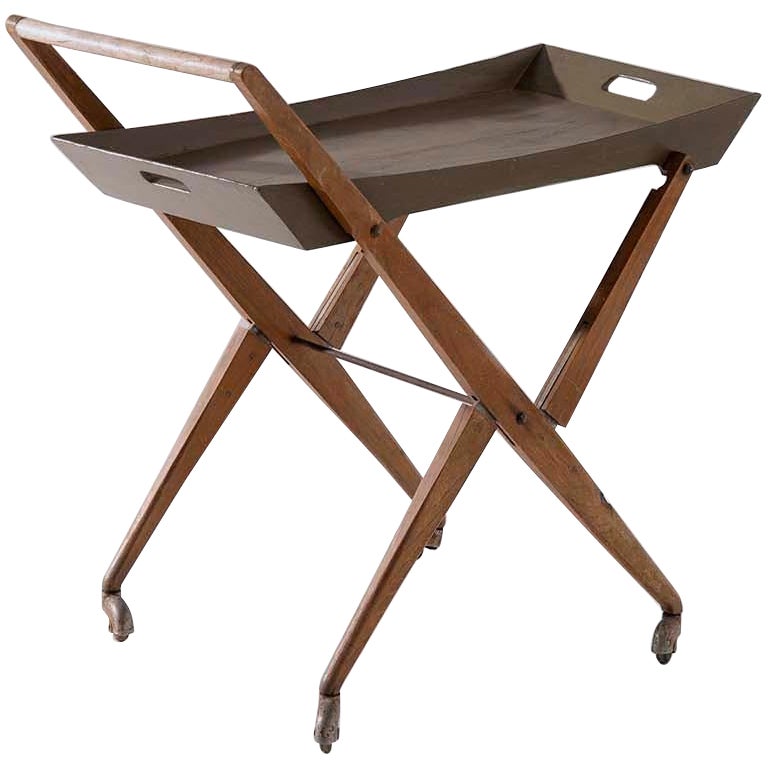 Rare Italian Bar Cart by Angelo Ostuni vintage, published
