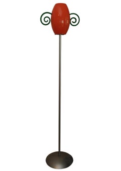 Rare Italian Barovier & Toso Previously Owned By Elton John Murano Floor Lamp