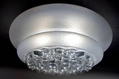 Rare Italian Bubble Glass Ceiling or Wall Flush Mount, 1960s