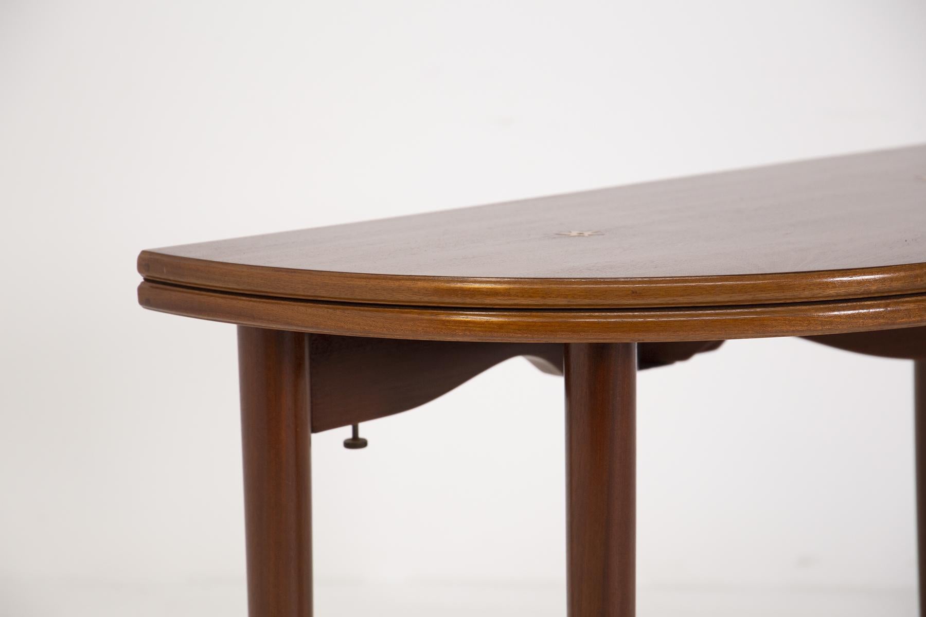 Mid-20th Century Rare Italian Console and Game Table Attr. to Paolo Buffa For Sale