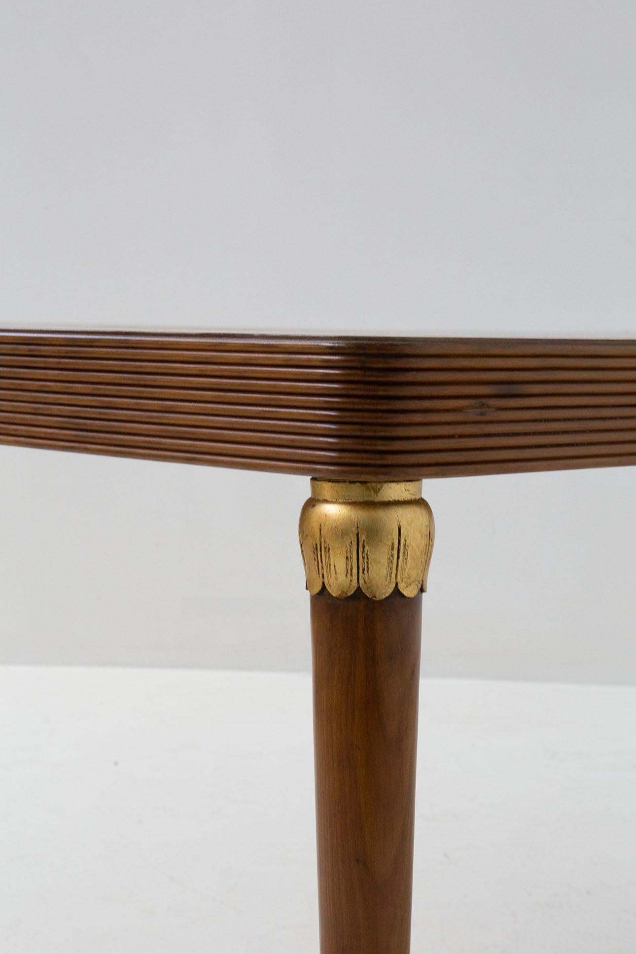 Rare Italian Dining Table by Paolo Buffa in Brass  For Sale 3