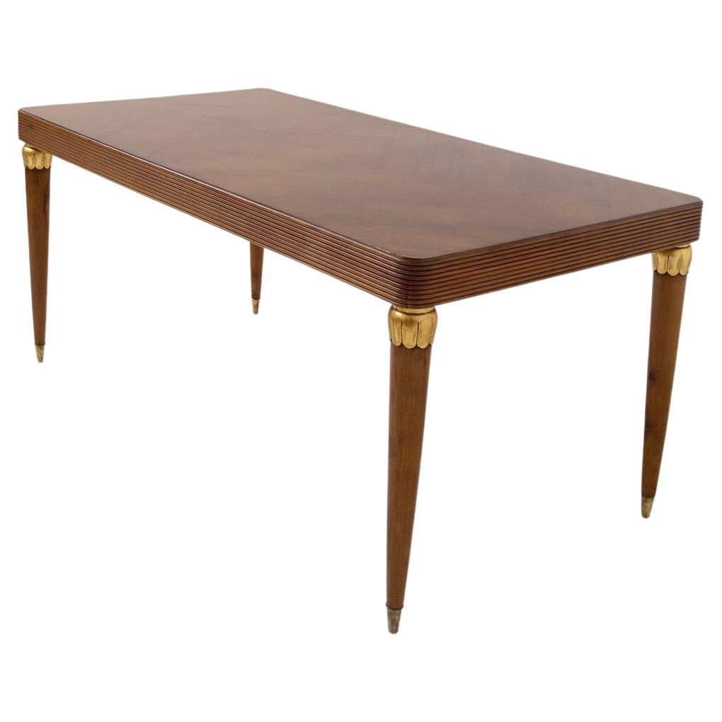 Rare Italian Dining Table by Paolo Buffa in Brass  For Sale