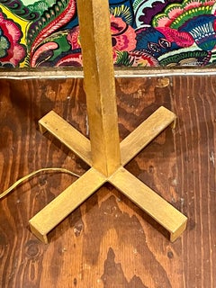 Rare Italian Gold Leaf Finish Post-Modern Floor Lamp