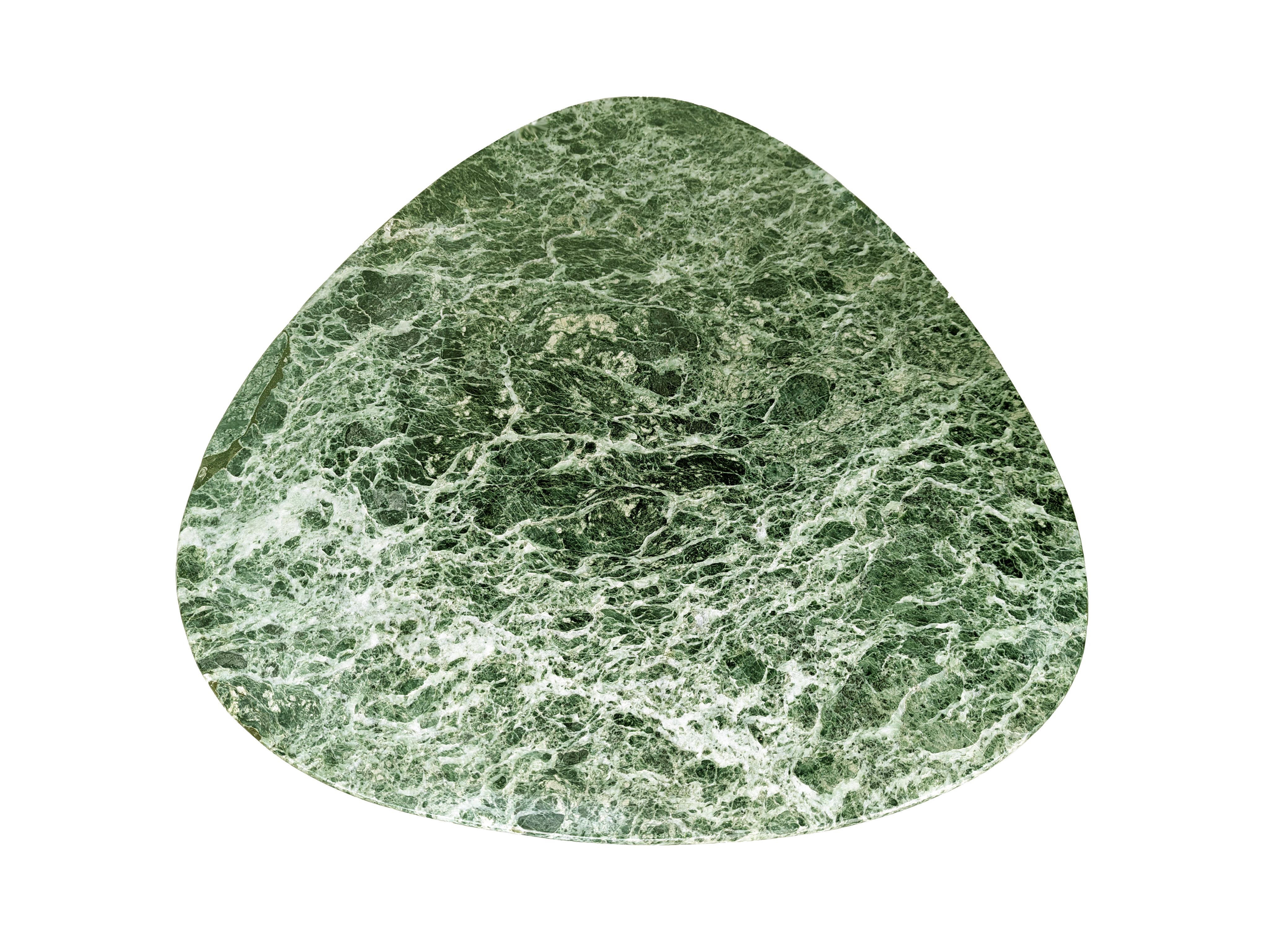 Rare side or coffee table in dark green 