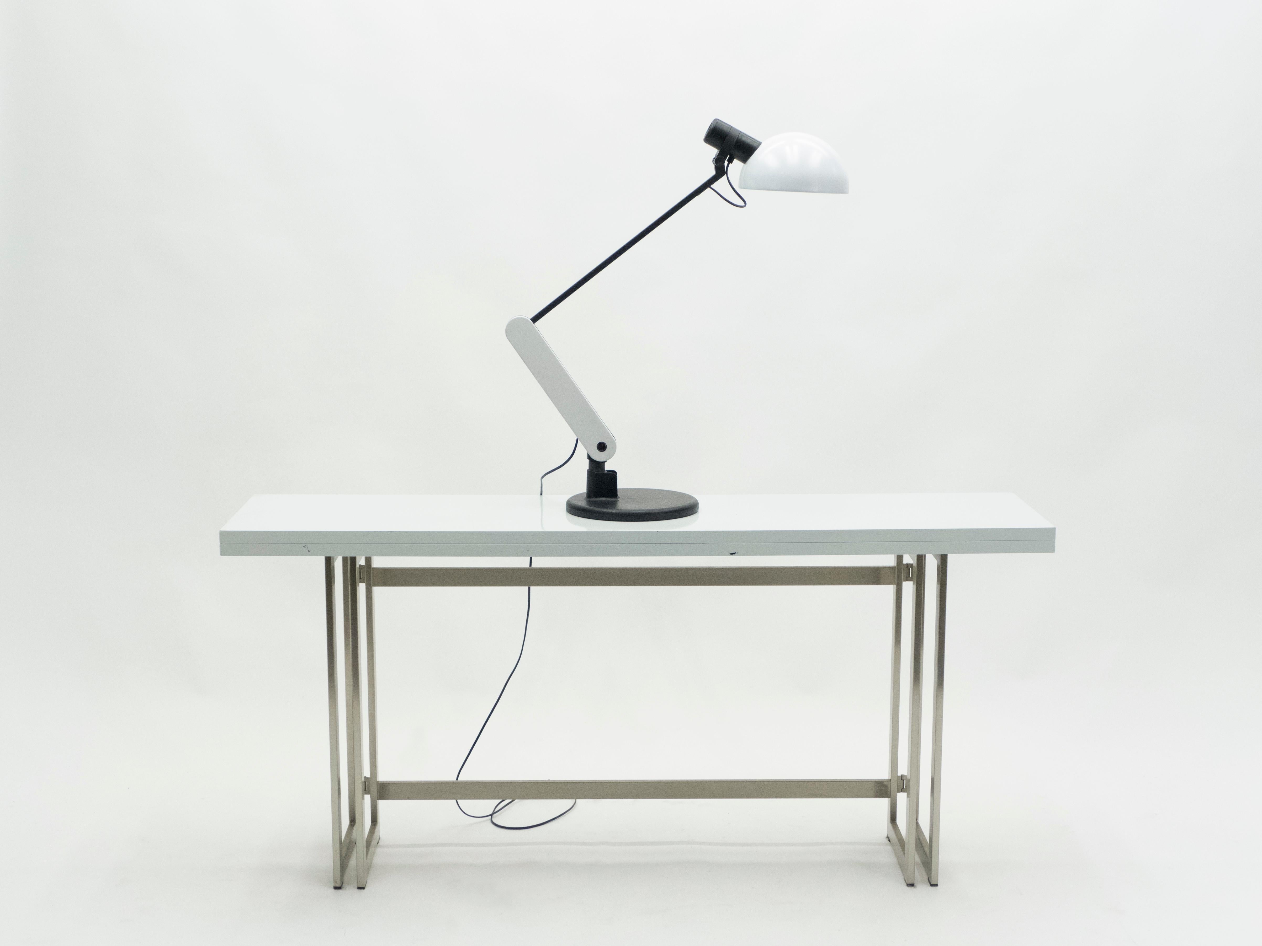 Mid-Century Modern Rare Italian Harvey Guzzini Table Desk Lamp, 1970s