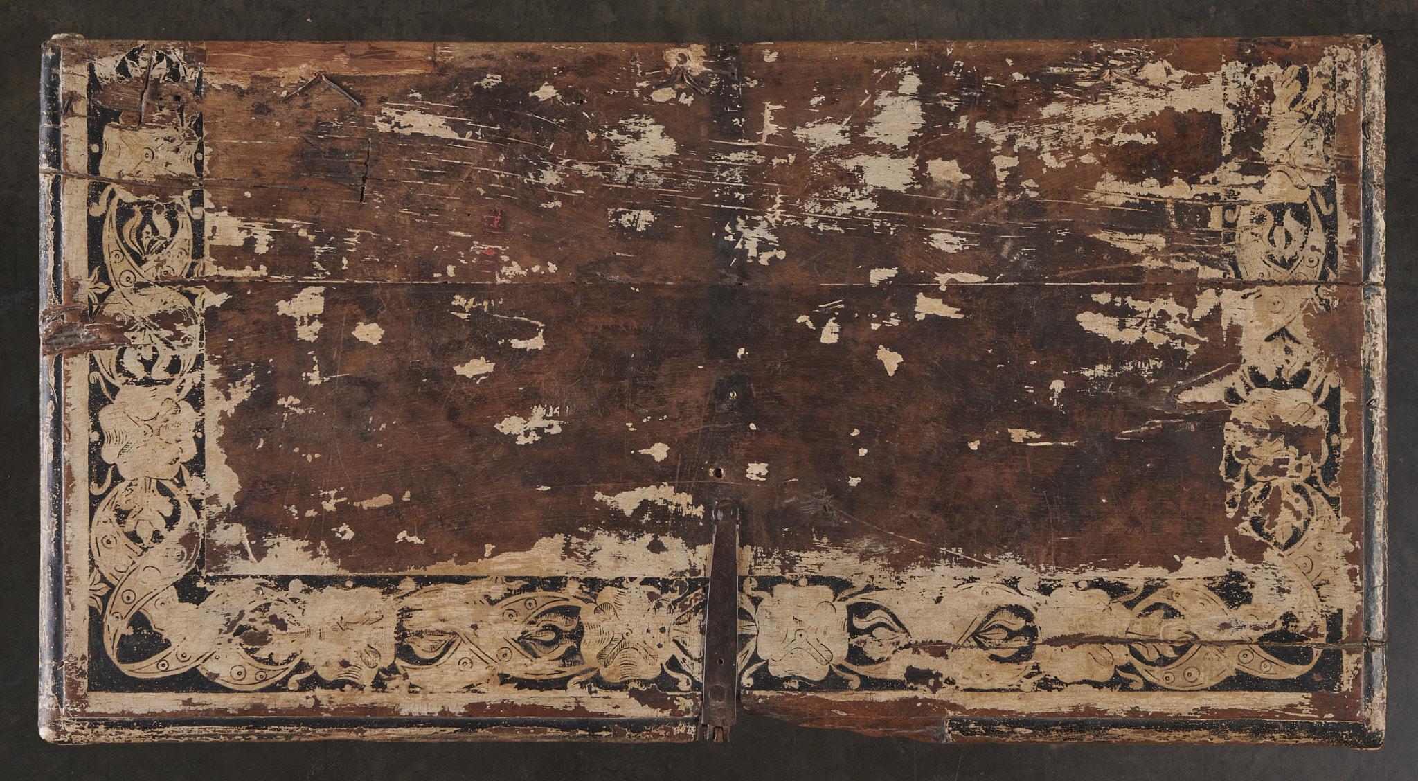 Rare Italian Late Gothic Painted Cassone, 1480-1530 For Sale 5