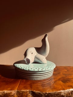 Rare Italian Lidded bowl, Saca, mid century modern