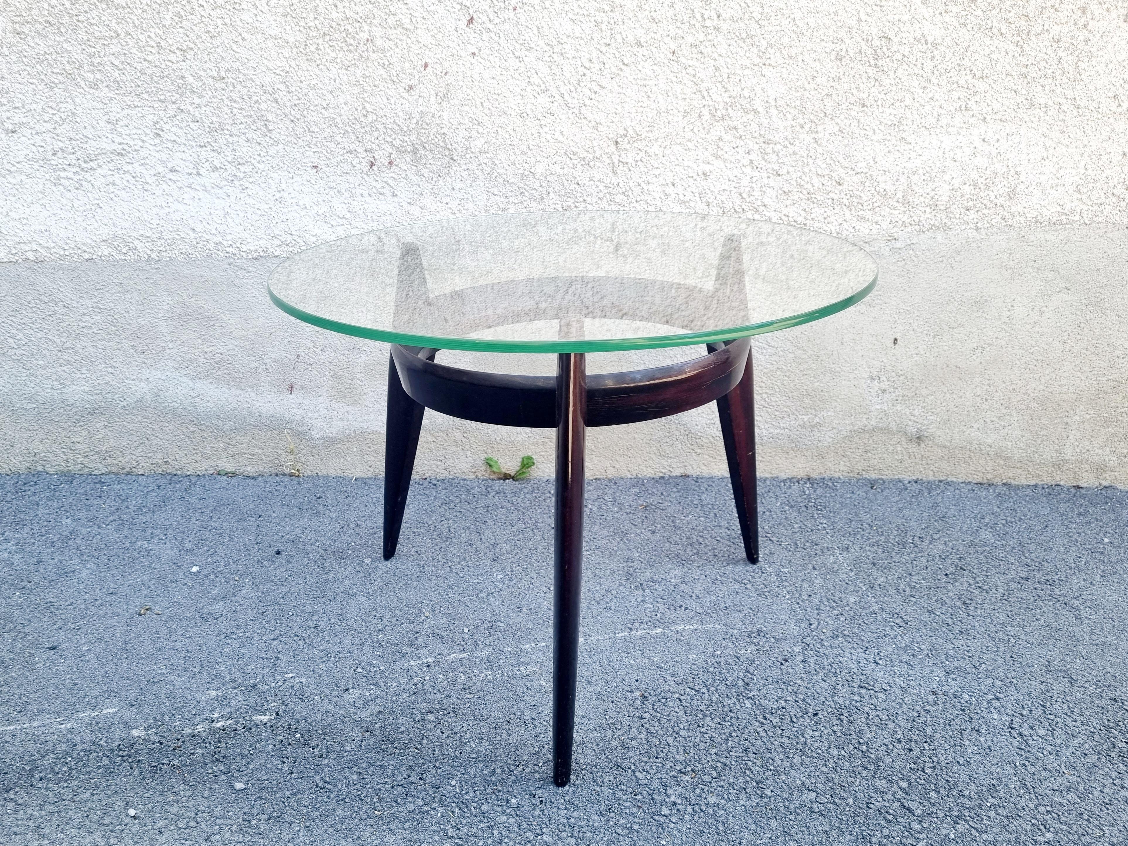 Rare Italian Low Table by Ico Parisi for Brugnoli Mobili Cantu, 60s For Sale 4