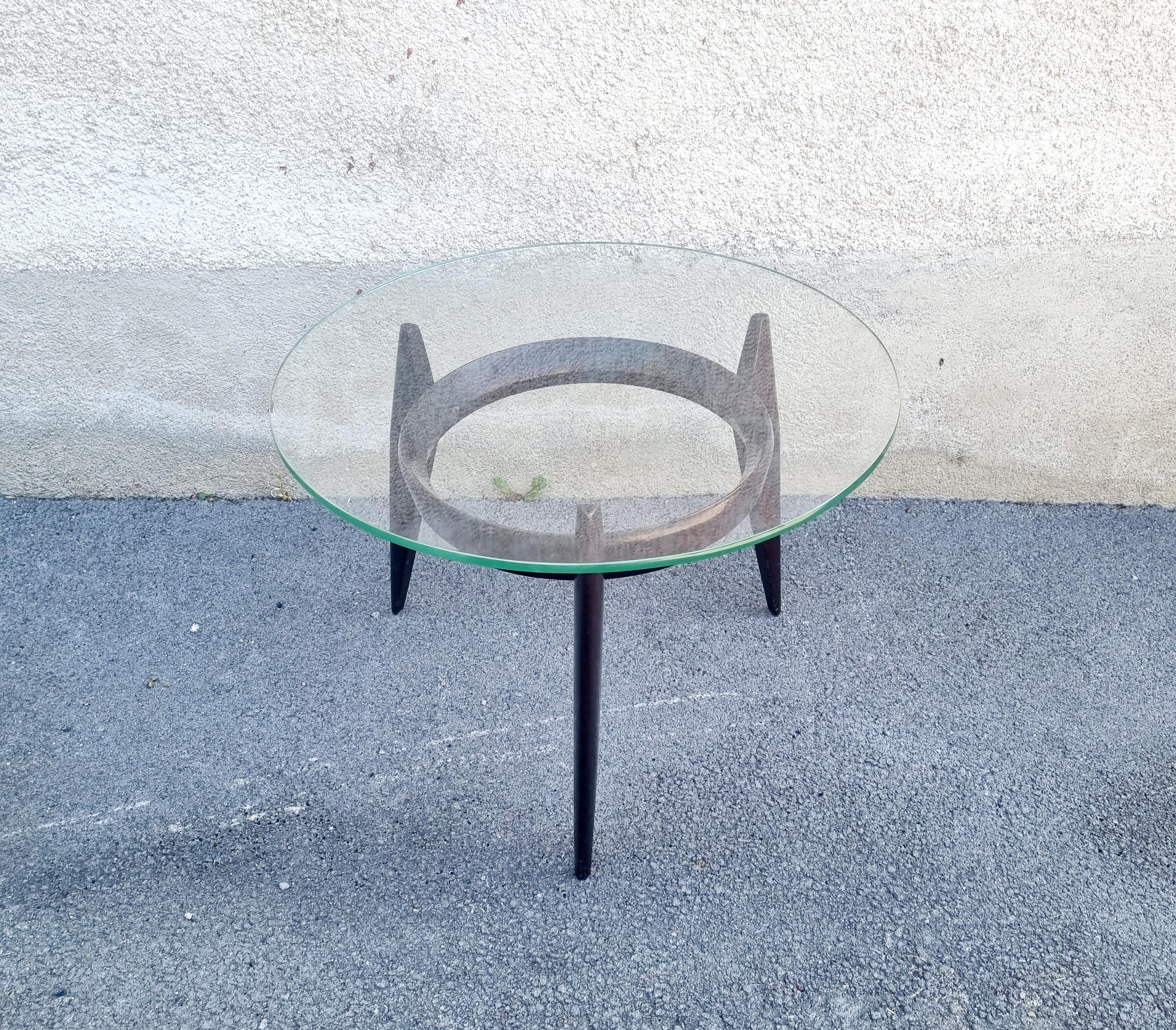 Rare Italian Low Table by Ico Parisi for Brugnoli Mobili Cantu, 60s For Sale 5