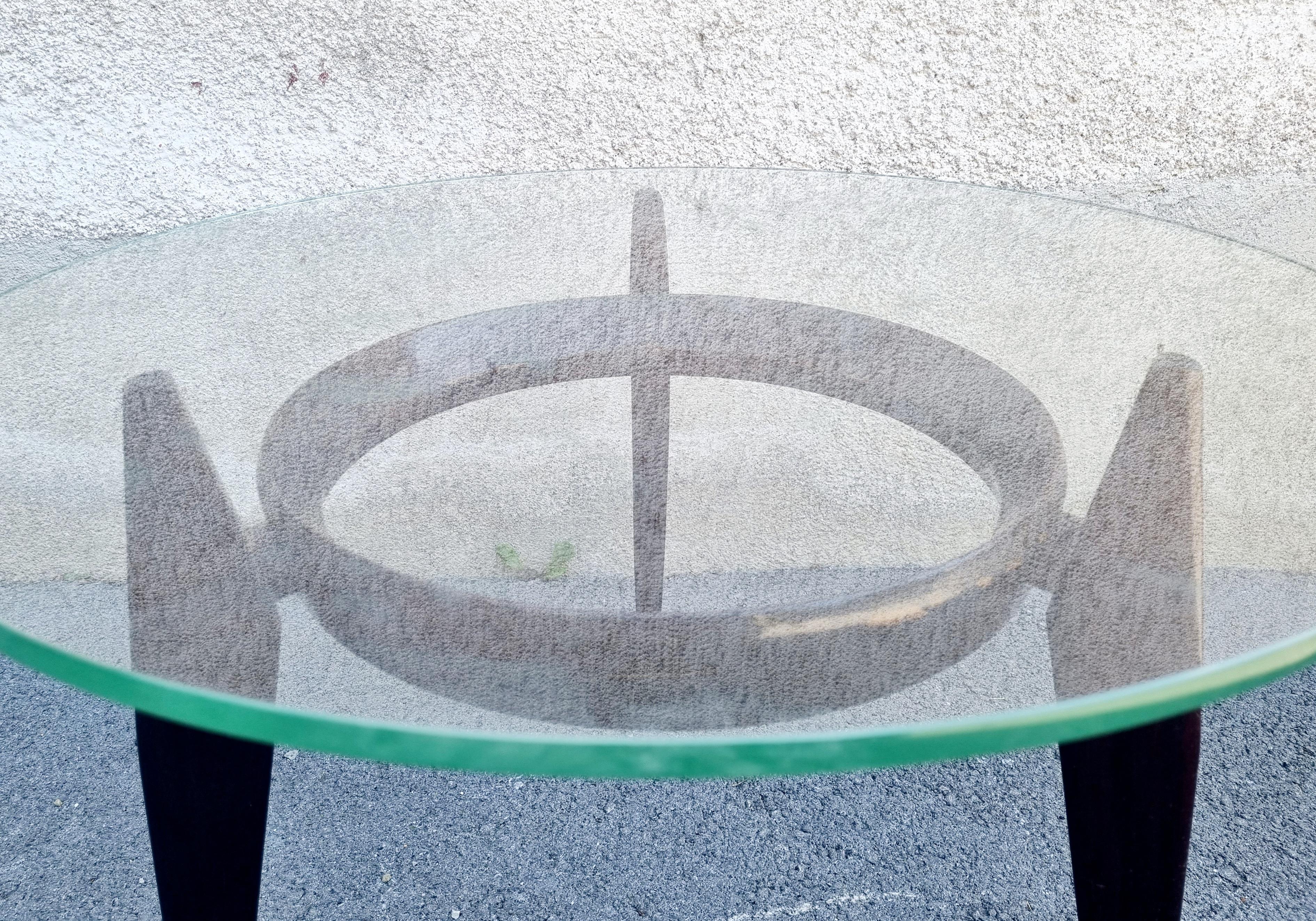 Mid-Century Modern Rare Italian Low Table by Ico Parisi for Brugnoli Mobili Cantu, 60s For Sale