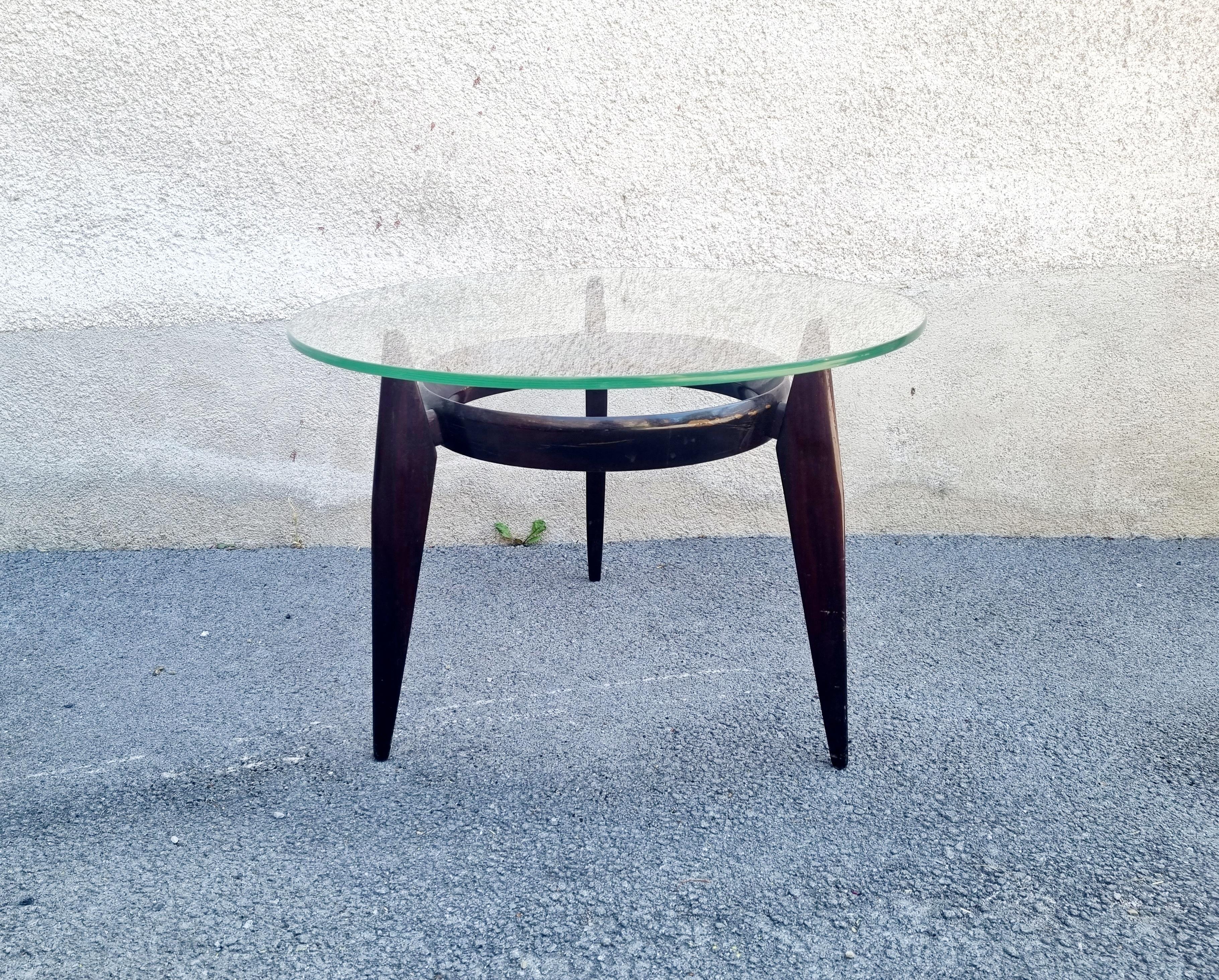 Rare Italian Low Table by Ico Parisi for Brugnoli Mobili Cantu, 60s In Good Condition For Sale In Lucija, SI