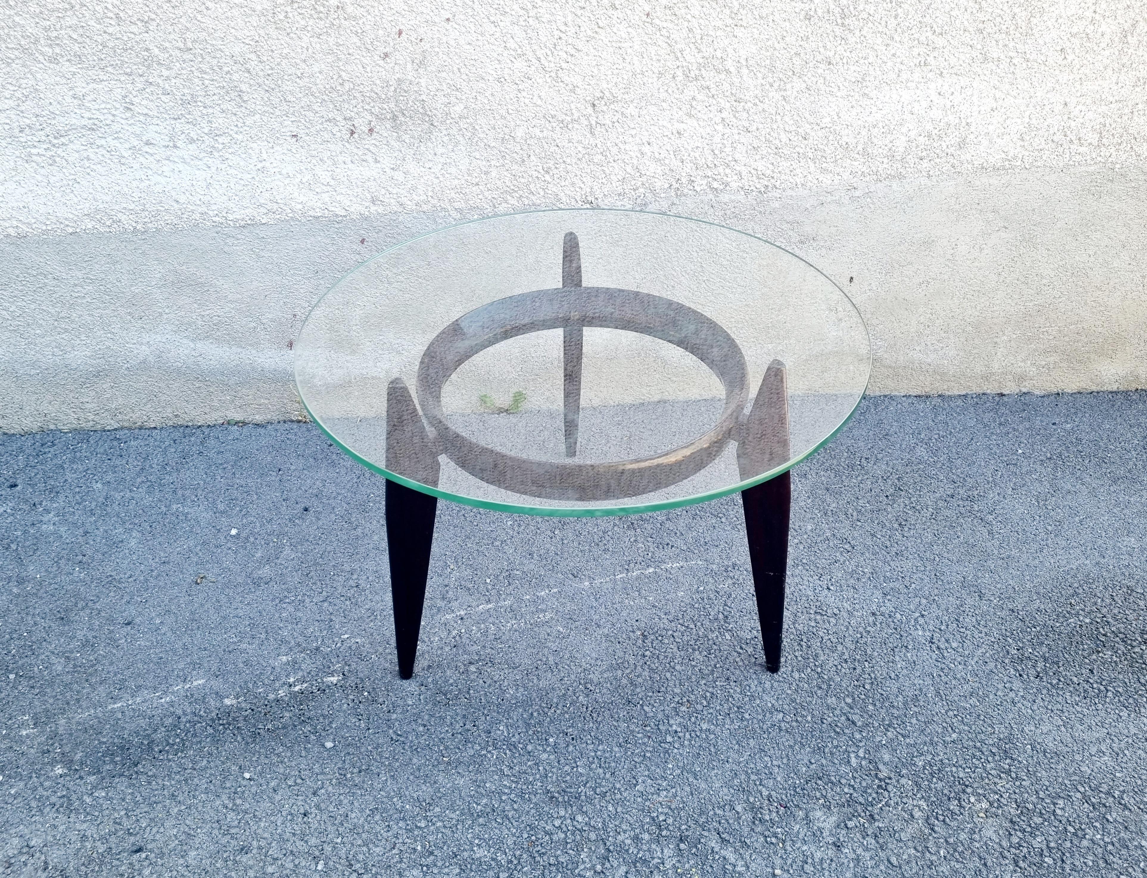 Mid-20th Century Rare Italian Low Table by Ico Parisi for Brugnoli Mobili Cantu, 60s For Sale