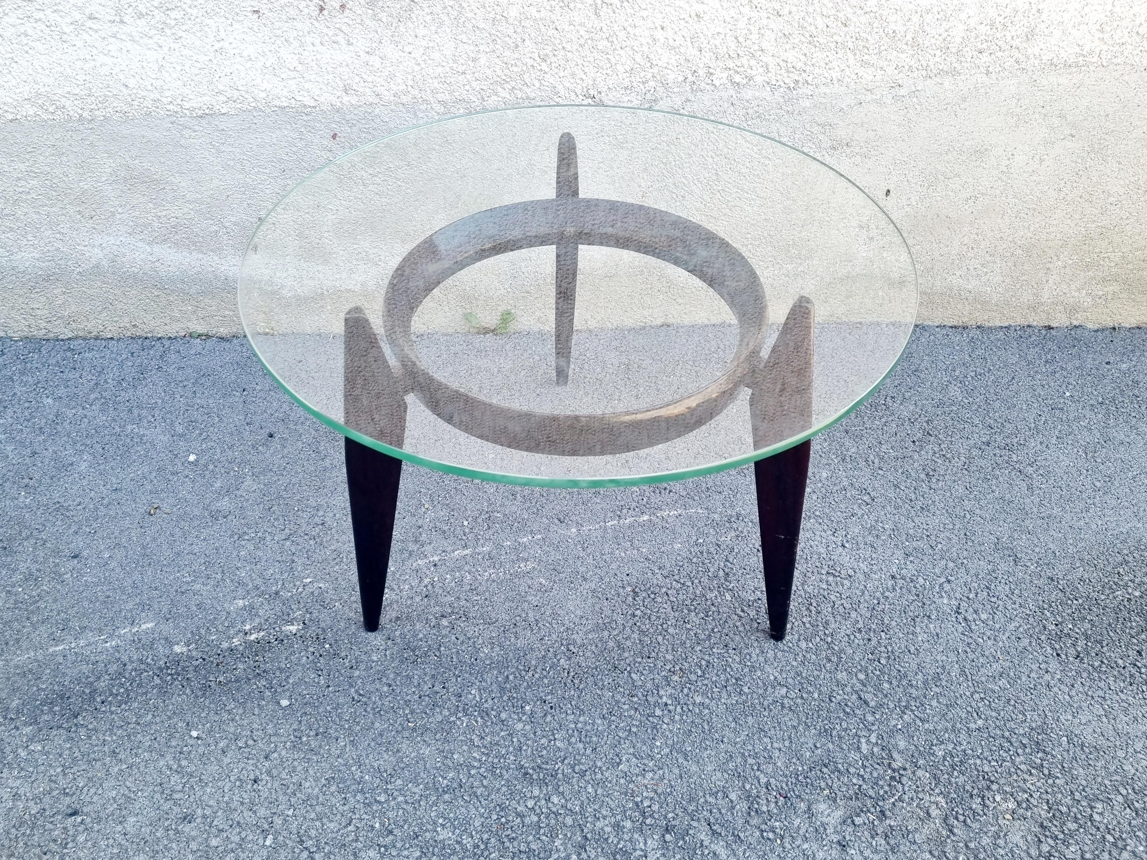 Rare Italian Low Table by Ico Parisi for Brugnoli Mobili Cantu, 60s For Sale 1