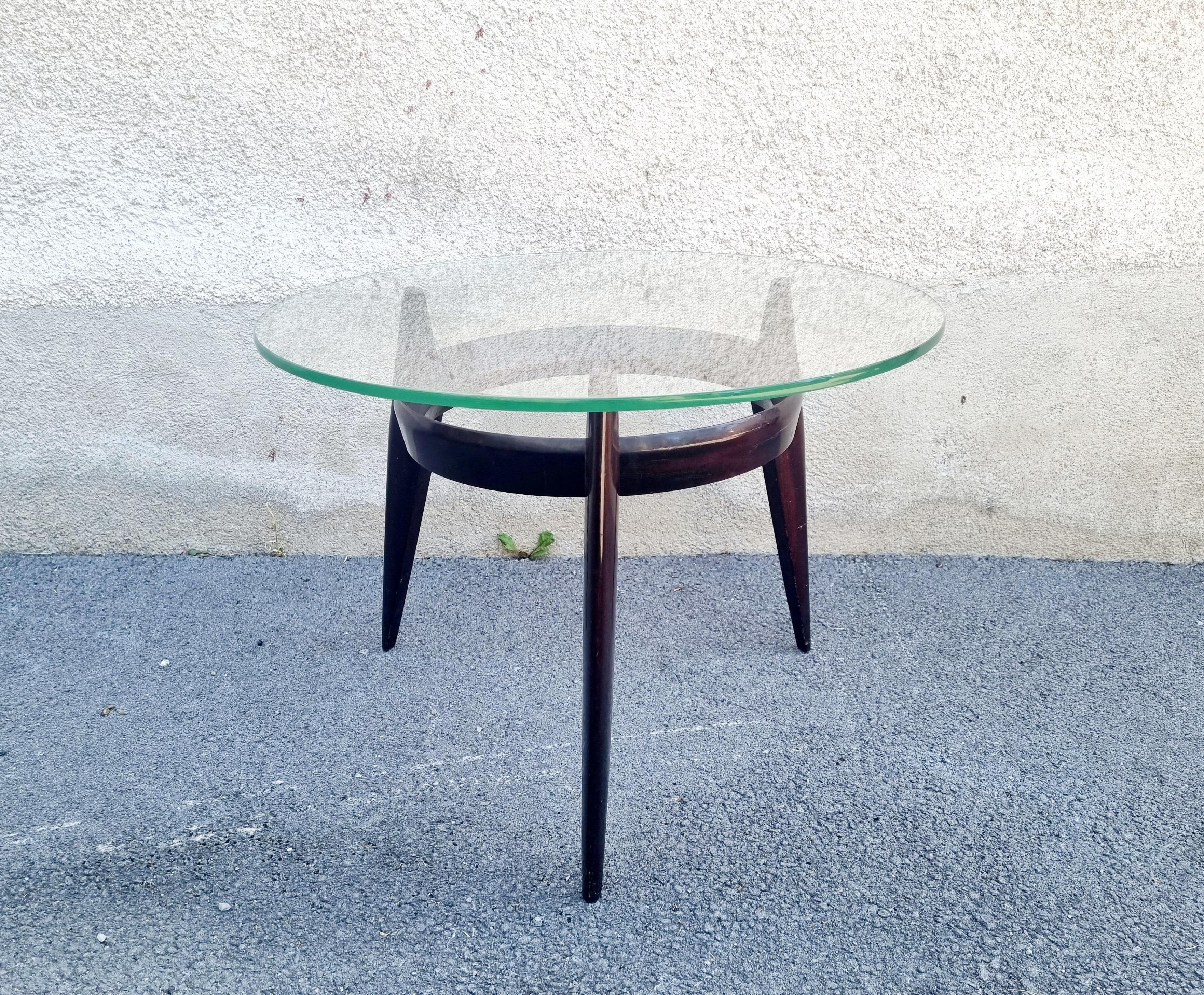 Rare Italian Low Table by Ico Parisi for Brugnoli Mobili Cantu, 60s For Sale 3