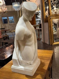 Rare Italian Marble Statue of Psyche of Capua
